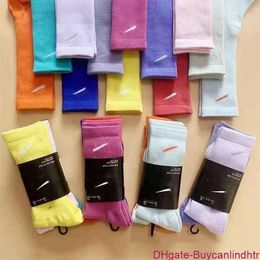 Party Favor Cotton stockings men and women make fun of NK multi pairs hook high tube candy color sports basketball socks QR9T210J