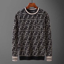 Men's Sweater High Version Wool Sweater Designer Pullover F Jacquard Long Sleeved t Shirt Knitted Sweaters Winter Warm Woolen Sweater Men Women Pullover Coat