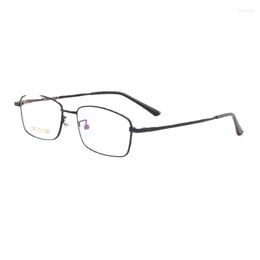 Sunglasses Frames 53mm B Titanium Full Frame Square Eyewear For Men And Women Anti Blue Prescription 9804