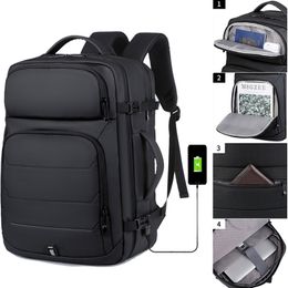 School Bags Expandable Mens 17 Inch Laptop Backpacks Waterproof Notebook Bag USB Schoolbag Sports Travel Pack Backpack For Male 230821