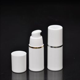 50pcs/lot PP 30ml airless bottle white clear color airless pump for lotion BB cream vacuum bottle White Gold Sdxfp