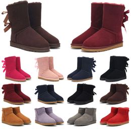 2023 Women Women Classic Ultra Mini Tazz Boots Plataforma Matte Fur Snow Uggitys Boot Antilope Chestnut Sand Suede Wool Comfort Designer de inverno Botas de tornozelo 36-41
