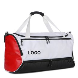 Duffel Bags Sports Fitness Bag Large Capacity Waterproof Oxford Cloth Travel Fitness Training Bag Sports Gym Dry Wet Separation Shoes Duffle Bag Basketball