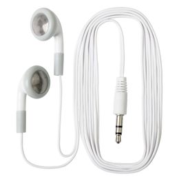 Disposable 3.5mm In Ear Earphone Headphone Wired Stereo Earbuds for Museum School Library for Mobile Phone PC MP3
