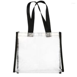 Evening Bags M6CC Shopping Storage Portable Tote Bag Beach Clear Handbag Large Capacity