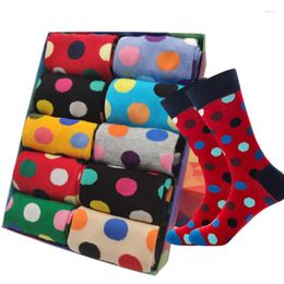 Women Socks Plus Size Combed Cotton Fashion Hip Hop Man Woman Unisex Gift Harajuku Skateboard Dot Candy Happy Funny Sokken