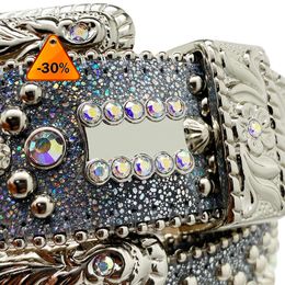 Fashion Belts for Women Designer Mens Bb Simon rhinestone belt with bling rhinestones as gifta1az