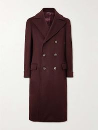 Designer womens lana miscele lunghe cappotti loro piano petto a doppio petto cappotto autunno autunno nuovo capispalla