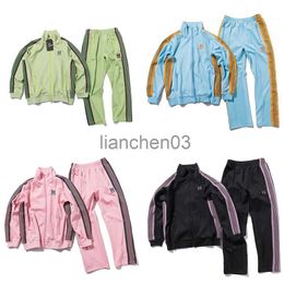 Men's Tracksuits Needles Men Women Jacket Butterfly Embroidery Coats Track Men Clothing Sweatpants AWGE Outerwear Pants Suit 1 1 High Quality J230821