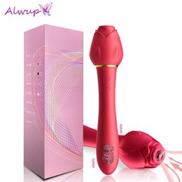 Vibrators Sucking Rose Vibrator Female Clitoris Sucker Vacuum Stimulator Vaginal Massagers Adults Goods Vibrating Sex Toy for Women