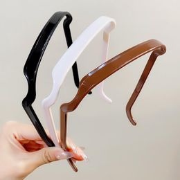 Square Glasses Headband Female 2023 New All-match Pressing Hair Bundle Headdress Invisible Curly Hair Fixed Artefact Headband