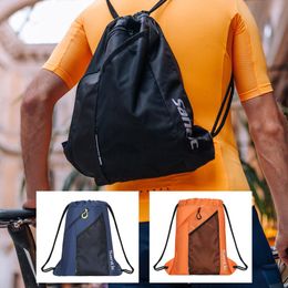 Bags Santic Drawstring Bag Drawstring Backpack Men and Women Backpack Waterproof Cycling Sports Travel Tourism Large Capacity Folding