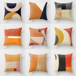 Pillow Modern Abstract Cover Geometric Home Decorative Throw Pillows Case Linen Cotton For Living Room Sofa Car Seat Chair