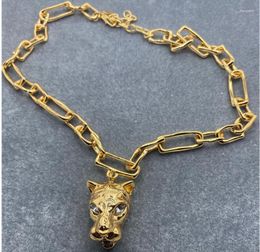 Necklace Earrings Set CSxjd Design Fashion Trend Casual Chain Leopard