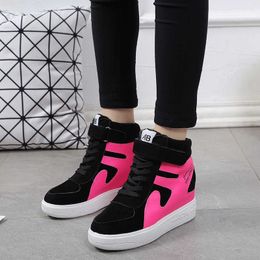 Sneakers Women Platform Casual Wedges Shoes Womens Black 230821