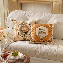 Pillow Throw Covers Printed Decorative Pillowcase Home Decoration Velvet 45cm(18 Inch) Lovely Animal Light Luxury