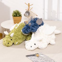 Plush Dolls Kawaii Giant Flying Wings Dinosaur Plush Toy Anime Stuffed Animal Dragon Throw Pillow Home Decor Peluche Doll Soft Kids Toys 230821