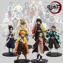 Action Toy Figures Demon Slayer doll Tanjirou Action Figures Model Toys Zenitsu Figurine Figura