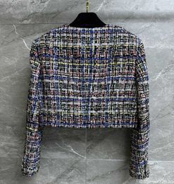 Womens Jackets Top Quality Luxury Brand Tweed Jacket Famous International Design High Coats Lady Highend Vintage 230818