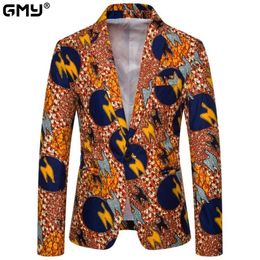 Men's Suits Blazers 2023 GMY Indian Ethnic Style Suit Single breasted Casual To Host The Party Men Blazer Slim Fit Floral Jacket 230821