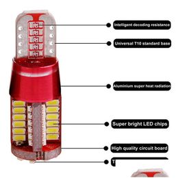 Car Bulbs 10X T10 501 194 W5W 3014 57Smd Led Light Bbs Parking Canbus White Marker Wedge Clearance Lights Bb Drop Delivery Mobiles M Dhm2J