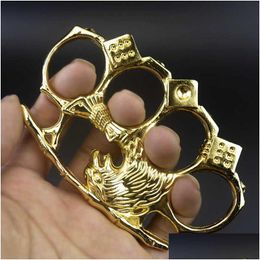 Four Eagle Fingered Tiger Band Travel Equipment King Hand Buckle Car Tool Fist Finger Set Ring 16Y0 Drop Delivery Sports Outdoors Fitn Dhthq