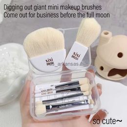 Makeup Brushes 6Pcs Mini Travel Women Makeup Brushes Set Portable Soft Concealer Brush Beauty Foundation Eye Shadow Tool Eyelash Brush With Box HKD230821