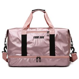 Bags Gym Bag Pearlescent Women Fitness Training Handbag With Shoes Pocket Waterproof Yoga Pack Travel Duffel Balso Sac De Sporttas