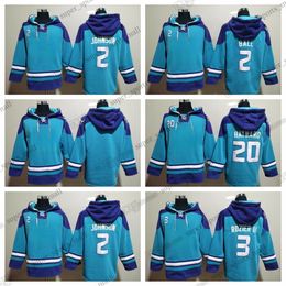 DIY Larry Ball Johnson Chris Paul Hayward Blue Basketball Hoodie Spring and Autumn Thin Hooded Sweater Mens Loose Student Winter Plush White