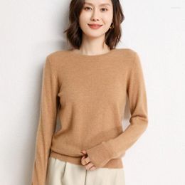 Women's Sweaters 2023 Autumn And Winter Clothing For Lady Goat Cashmere Women O-neck Soft Knitwears