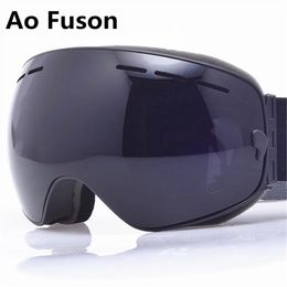 Ski Goggles Snowboard Single Layer Anti fog UV400 Big Spherical Glasses Men Women Skiing Snowmobile Mask Snow 230821