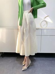 Skirts Miyake High-quality Bustier Mid-length High-temperature Pleating Process 2023 Pleated Bud Fairy Skirt