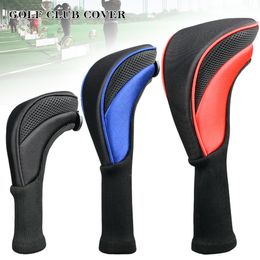 Other Golf Products 3Pcsset Portable Golf Club Head Covers Golf Wood Club Cover Driver 1 3 5 Fairway Woods Headcovers Long Neck Golfing Accessories 230821