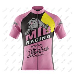 Cycling Shirts Tops Men Cartoon Dog Cycling Jersey Summer Short Sleeve Bike Shirts MTB Cycling Clothing Ropa Maillot Ciclismo Racing Bicycle Clothes 230820