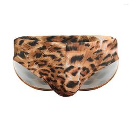 Underpants Mens Leopard Briefs Sleepwear Bikini Bottom Swim Shorts Swimming Trunks Beach Board Swimwear Suit Summer Male Beachwear Swimsuit