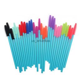 Makeup Brushes 50Pcs Disposable Silicone Gel Eyelash Sticker Mascara Lip Brush Comb Wands Eye Lashes Extension Beauty Tool EyeShadow Applicator HKD230821