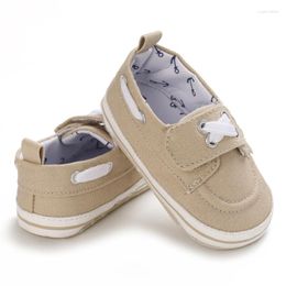 First Walkers Born Toddler Shoes For Boys Fashion Casual Canvas Khaki Soft Infant Baby Boy