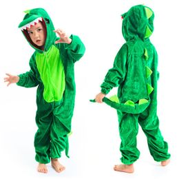 Cosplay Cute Kids Animal Dinosaur Kugurumi Costume Cosplay Boys Child Green Black Kindergarten School Party Student Game Role Play Suit 230818