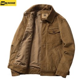 Men s Jackets Corduroy Outwear Warm Padded Thermal Fashion Brand Winter Bomber Cotton Jacket Coats Casual Mens Clothing 2023 230821
