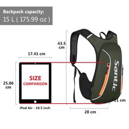 Bags Santic Cycling Backpack 21 New Sports Outdoor Commuter Backpack Bicycle Bag Large Capacity Lightweight Sports Equipment Bag