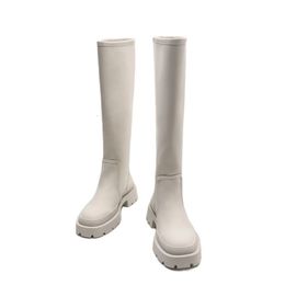 Boots Broken Size Clearance Shoes 2023 Women's Cream White Concise Allmatch Flat Winter Kneeover Models 230818