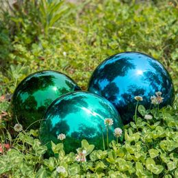 Decorative Figurines Metal Mirror Ball Gazing Outdoor Garden Delicate Globe Patio Decorations Stainless Steel Balls Gardens