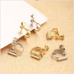 Backs Earrings Converter For Women Men Neutral Spiral Earstuds Modified Earclip Accessories Gold Silver Color Metal Jewelry Gifts