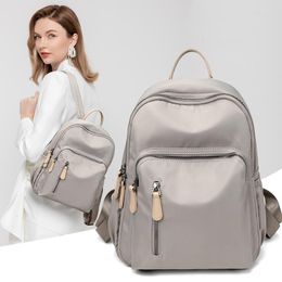 School Bags Backpack Women Fashion Girls Bag Pack Lightweight Waterproof Travel Oxford Cloth Schoolbag Elegant Rucksack Anti Theft