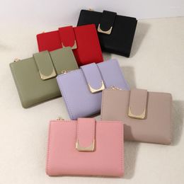 Wallets Litchi Pattern Small Purse For Women Pu Leather Short Zipper Fashion Coin Wallet