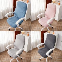 Chair Covers Polar Fleece Stretch Office Cover Anti-Fouling Rotating Computer Seat Removable Gaming Desk For Armchair