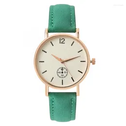 Relógio feminino da moda Fashion Fashion Straia de couro fosco simples Casual Drop Relloj de Mujer Relógio de luxo