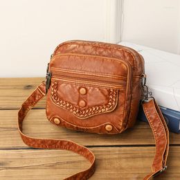 Waist Bags Handbags PU Leather Shoulder For Woman Crossbody Phone Wallet Designer Small Square Multifunctional Belt Bag