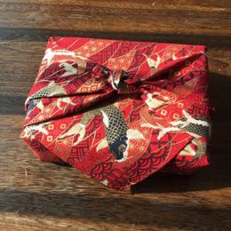 Bow Ties 140x140cm Furoshiki Traditional Japanese Style Year Christmas Wrapping Cloth Flower Fabric For Gift Box Packaging