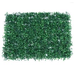 Decorative Flowers 40 60cm Artificial Plant Wall Milan Lawn Eucalyptus Green Background Wedding Home Decor Plastic Fake Grass Flower Screen